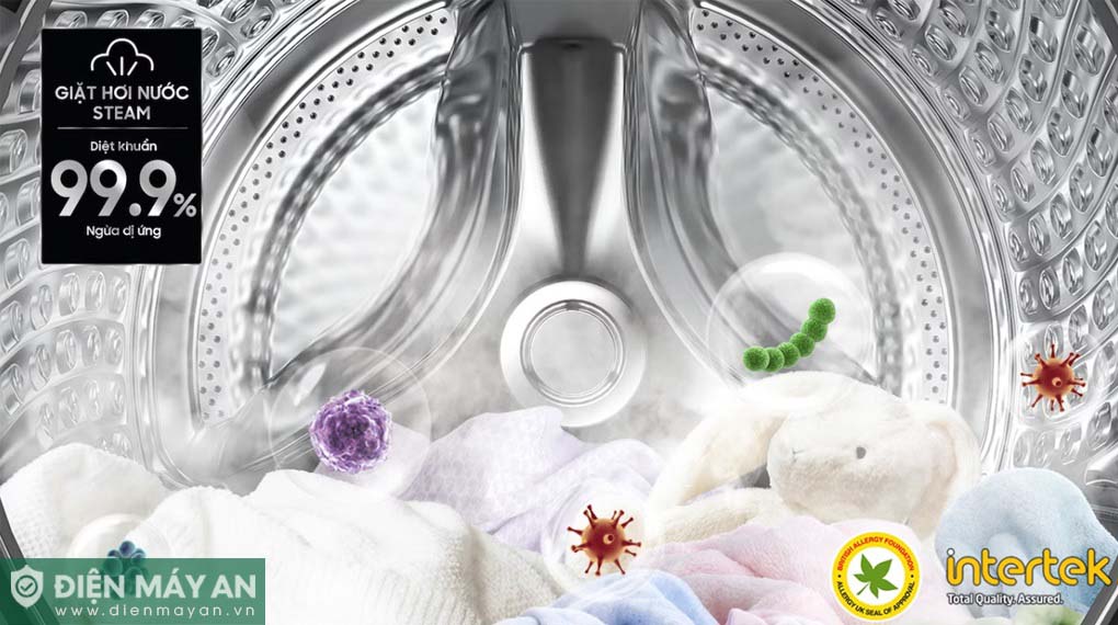 Máy Giặt Samsung AI Ecobubble Inverter 12 Kg WW12CGP44DSHSV